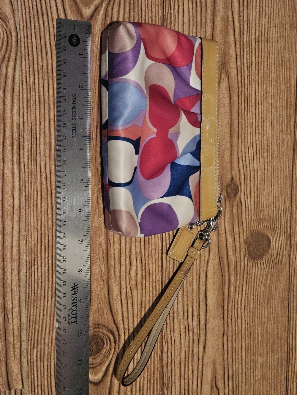 Coach Colorful Scarf Wristlet - Picture 10 of 10